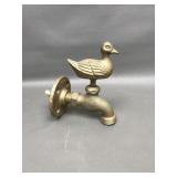 Brass Garden Faucet W Duck Handle