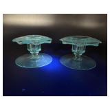 Manganese Glow Fostoria Versaille Azure Glass