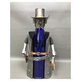 Brubaker Cowboy Metal Sculpture Wine Bottle Holder