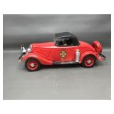 Vintage Jim Beam 1934 Ford Fire Chief Car Decanter