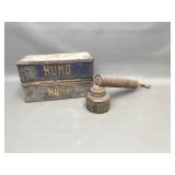 Vintage Humo Metal Cigar Boxes & Bug Sprayer