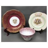 Commemorative Elizabeth & George Plates & Fine