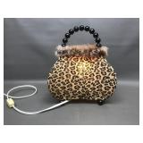 Leopard Print Purse Novelty Lamp
