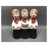 Vintage Trio Porcelain Choir Japan Figuine