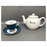 Royal Grafton Teacup & Saucer & Harrods Teapot