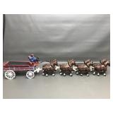 Cast Iron Horse Drawn Fire Brigade