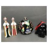 Vintage Hand Painted Wisemen, Modern Darth Vader