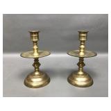 Antique Mini Brass Candle Stick Holders