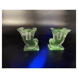 Manganese Glow Viking Glass Cornucopia Candle