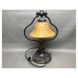 Tiffany Style Shade Counter Weight Desk Lamp