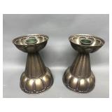 Ant. Arts & Crafts Ges. Gesch Brass Candlestick