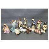 Porcelain Bisque Nativity Figurines