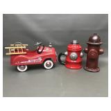 Teleflora The Chief Pedal Car Planter, Vinyl Bank