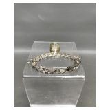 .925 Silver Ring And Bracelet