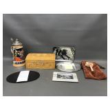 Vintage German Beer Stein, Carved Wood Box & More