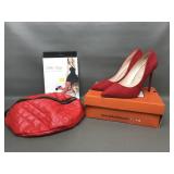 Rouge Sz 9 Heels, Killer Legs Fishnets & More!