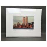 Signed & Numbered Twin Towers Skyline Print