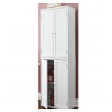 New 2 Montgomery Wards Stacking White Cabinets