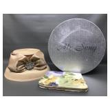 Whitall & Shon Fancy Hat & Purse In Box