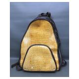 Crocodile Leather Backpack