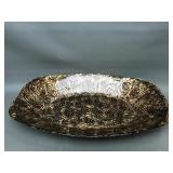 Stunning Metallic Glass Serving Tray