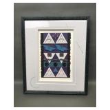 Susan O Connell Framed Diversion Art Piece