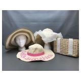 Isaac Mizrahi Straw Purse W Faux Pearl Accents &