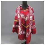 Artesanias Inca 100% Wool Ecuadorian Poncho
