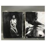 R. Dudley 1978 Figural Paintings