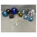 Art Glass Handblown Bulbs & Icicle Ornaments