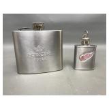 Red Wings & Sobiesku Stainless Steel Flasks