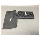 Saint Laurent Ysl Monogram Leather Wallet