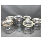 Vtg Ermetico Italy Glass Jars & More