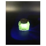 Manganese Glow Antique Glass Square Inkwell