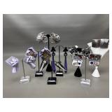 Oversized 1980's Handmade Pierced Earrings