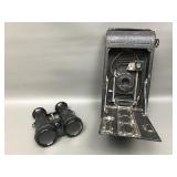 Vtg Seneca No 3a W Trio Shutter & Early Binoculars