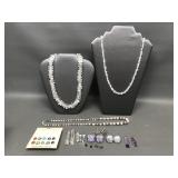 Vintage Glass, Crystal & More Costume Jewelry
