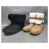Juicy Couture & Gbg Ugg Style Booties Sz 9 & 9.5