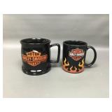 Harley Davidson Motor Cycle Ceramic Mugs