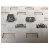 Vintage Sterling Silver Marcasite Ladies Rings