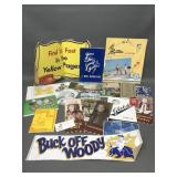 Vtg Yellow Pages Sticker, Postcards & Ephemera