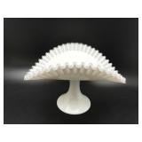 Stunning Fenton Silver Crest Glass Banana Bowl