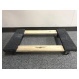 Fabric covered moving cart rolling dolly