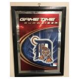 Game Time Budweiser Mirrored Sign