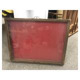 Vtg Framed Display box With Fabric Interior