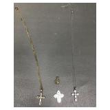 Mega Sparkle Rhinestone Cross Necklace & Religious