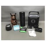 Rose Chrome Yoco Wireless Speaker Dog, Ear Buds &