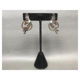 Native American Sterling Silver Pierced Earrings