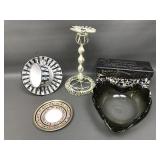 Smokey Glass, Booths Teacup & Parisian Style Decor