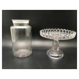 Manganese Glow Antique Cake Stand & More Glass!